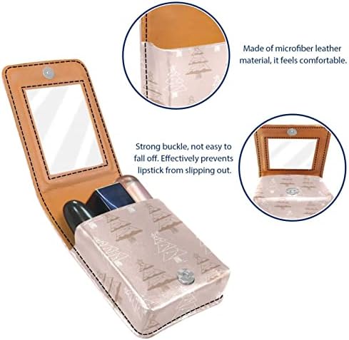 Косметичку ORYUEKAN, брилянтин, Брилянтин чанта с огледало преносим калъф за съхранение на червило с гланц за устни за съхранение,