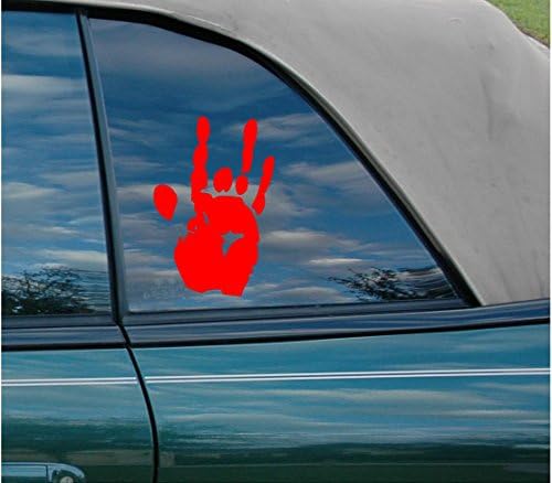 Джери Гарсия Отпечатък на ръката Мъртъв на Отвор Стикер Стикер за windows на Бронята на Автомобила Камион (5,5 инча (бял)