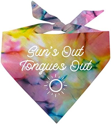Сън Out Tongues Out Лятна Кърпа за кучета с триъгълен модел за вратовръзка (различни цветове)
