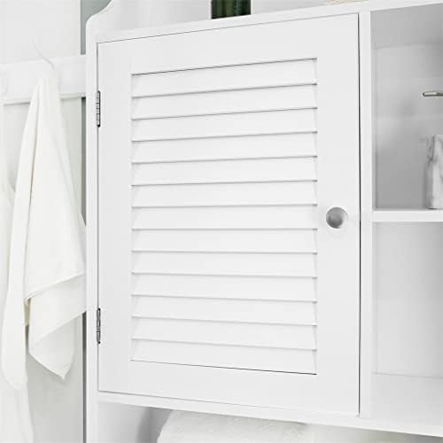 Шкаф за съхранение на над тоалетна LIUYUNQI с рафт за Шкаф за съхранение в Банята с Регулируеми Вътрешни рафтове и Долната перекладиной