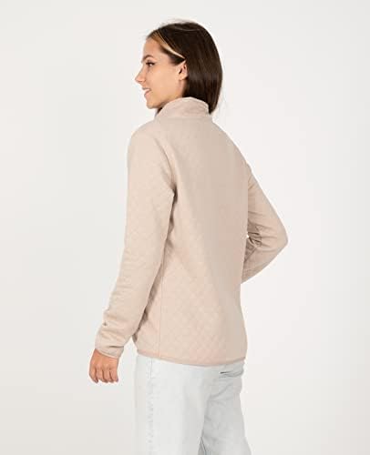 Дамски Блузи С Стеганым Модел с дълъг ръкав, Пуловери Копчета, Ризи, Блузи