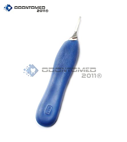 OdontoMed2011 Дръжката на ножа за скалпел #5 Синя Пластмасова Дръжка ODM Инструменти