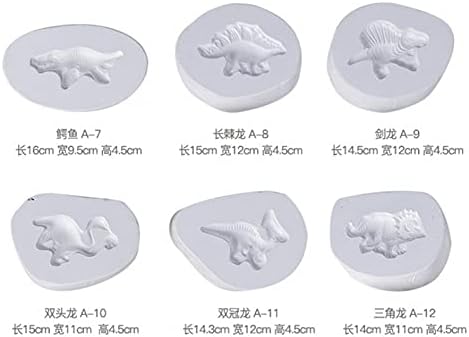 WellieSTR 1 Комплект форми за динозаврите, Керамична форма, форма за diy, Мультяшная форма с гърбица - Stlye A - 2 -