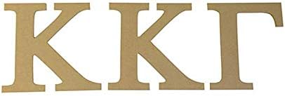 Женски клуб Kappa Kappa Gamma 7,5 Недовършени Дървени Набор от букви, KKG