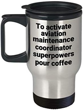 Чаша За Пътуване Координатор на Авиационно обслужване - Забавен Саркастичен Тежкотоварни Термоизолированный Кафе, Чаша От