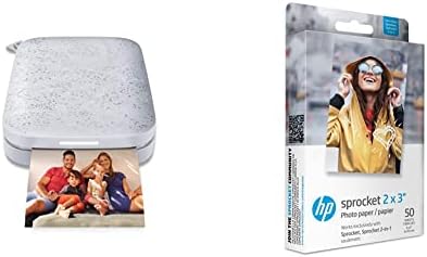 Преносим цветен фотопринтер HP Sprocket (2 версия) – instant печат на снимки с лепкава капак размер 2x3 инча с вашия