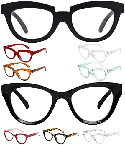 Eyekepper Спестете 10% на 5 опаковки женски очила за четене Half Moon и 4 опаковки ридеров Cateye Design +1,75
