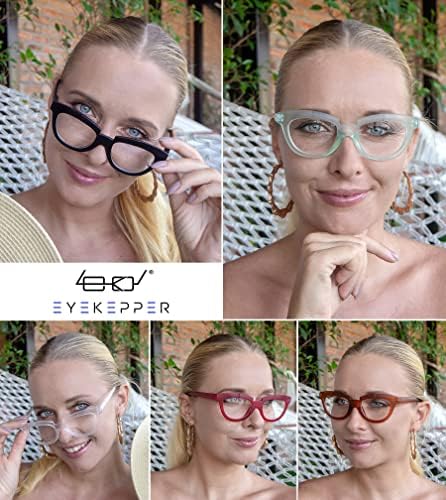 Eyekepper Спестете 10% на 5 опаковки женски очила за четене Half Moon и 4 опаковки ридеров Cateye Design +2,25