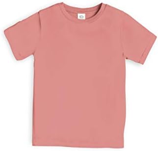 Цветна Тениска от Органичен Памук, за Бебета, Малки деца и деца с кръгло деколте и къс ръкав