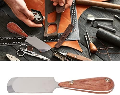 Нож За Рязане на Кожа Дъга, Нож За Изрязване на Кожата САМ Leather Skiver Кожевенный Нож с Дървена Дръжка, кожена