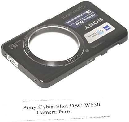 Преден корпус на Sony Cyber-shot DSC-W650 (черен) - Ремонти / Резервни части