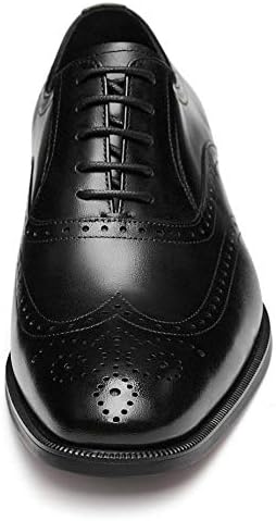 Мъжки модел обувки FRASOICUS от естествена кожа с класически перфорациями тип Броги на Гъвкава еластична лента,