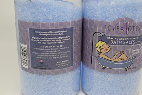 Ароматерапевтическая Английска сол за вана, 2 опаковки с Дървена лъжица (Лавандула)