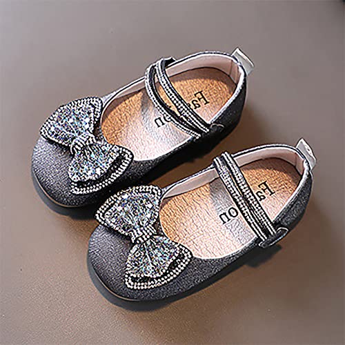 Модерен пролетно-летните детски танцови обувки За момичета, обувки на Принцесата да се изяви (черни, за деца на 4,5-5 години)