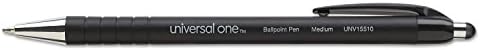 Универсална поставка за химикалка прибиращ се дръжка 15510 Comfort Grip, черно мастило, среден размер, dozen