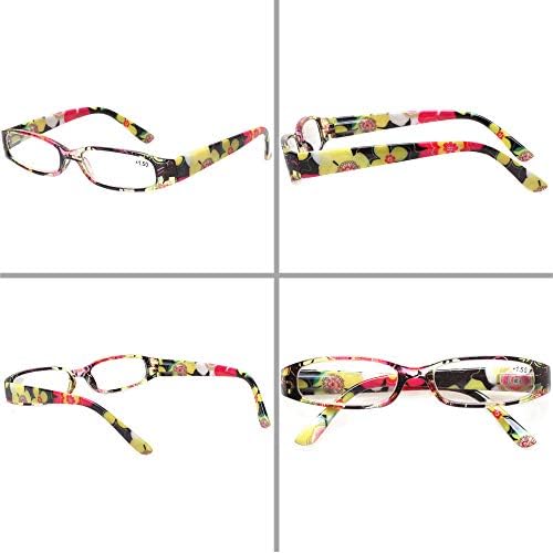 Дамски очила за четене Kerecsen, 4 чифта, дамски модни очила за четене на пролетта панти