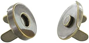 Кръгла Магнитна ключалка * с выступом *, диаметър 18 мм, Античен Месинг