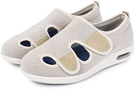 Дамски обувки за диабетици Elitechoice, Дамски Широка обувки за възрастни хора с Регулируема закопчалка, Леки, Дишащи