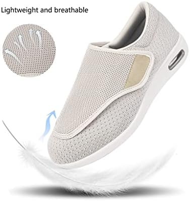 Дамски обувки за диабетици Elitechoice, Дамски Широка обувки за възрастни хора с Регулируема закопчалка, Леки, Дишащи