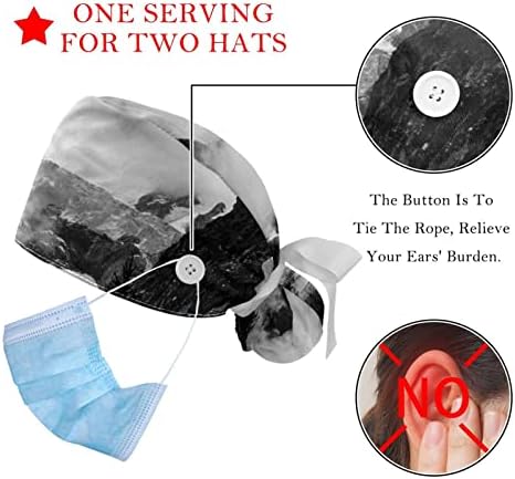 Работна шапчица HomeDecorZone с пуговицей за мъже и жени, 6 бр. Сладки Шапки от Лама