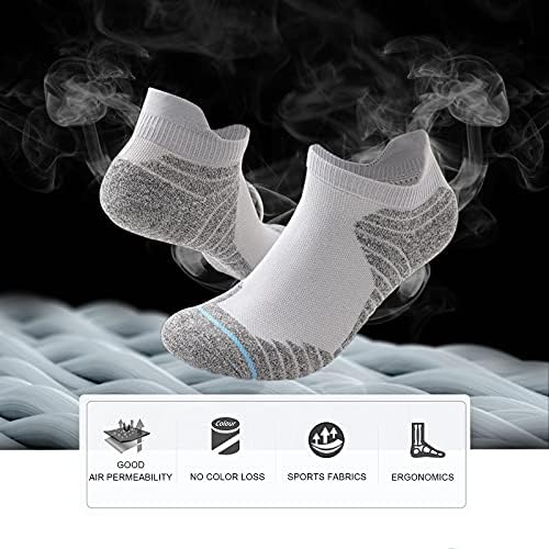 Спортни чорапи за Джогинг Глезените BCHHXJ, Меки Дишащи Спортни Чорапи с Дълбоко Деколте за Мъже и Жени
