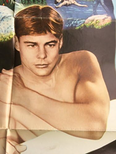 Оригинален плакат Baby Blue Marine, секси Ян-Майкъл Винсънт без риза, 27 x 41
