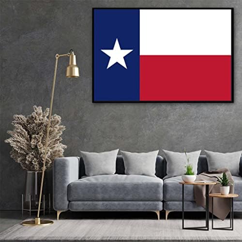 Texas Флаг На Платното За Стенен Монтаж Арт Принт, Техасское Произведения На Изкуството, Texas Плакат