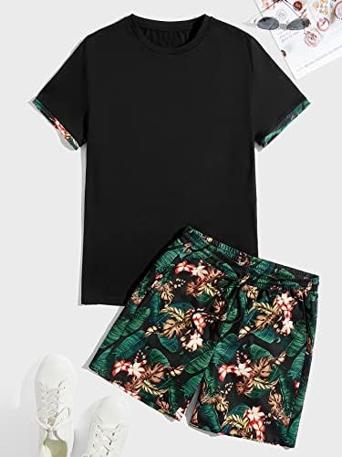 Мъжки дрехи GORGLITTER от две части, Хавайски Комплекти, Графична Риза и къси Панталони, спортни Комплекти костюми