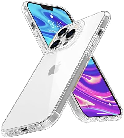 DNZPFU Crystal Clear е Разработен за своята практика iPhone 13 Pro [Технология предпазва от пожълтяване] устойчив на удари Защитен калъф За вашия телефон, Тънък Thin Cover 6,1 инча 2021, кр