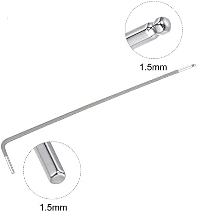 Шестограмен Ключ с Отточна Края на 1,5 мм, L-Образен Инструмент за ремонт от стомана S2 с Дълъг Лост 4 бр.