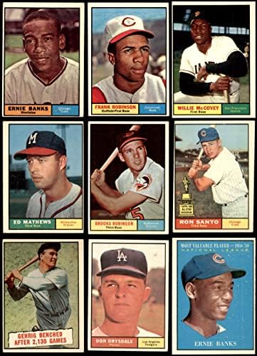 1961 Пълен комплект Topps Baseball Low Number (Бейзболен набиране) VG+