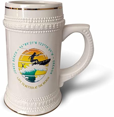 3. Американски плажове - Джоунс Бийч, вашингтон, Орегон. - чаша за стейна на 22 унция (stn-375547-1)