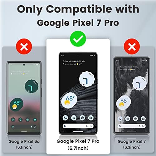 Калъф Caka за Pixel 7 Pro, Калъф Google Pixel 7 Pro със стойка и капак за камера, Вградена Околовръстен поставка
