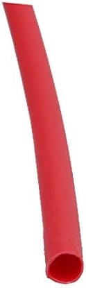 X-DREE Polyolefin Термоусаживаемая тръба Кабелен ръкав с Дължина 20 метра с вътрешен диаметър от 1,5 мм Червено (Tubo
