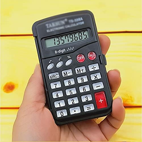 DOUBAO Карамел Цветен Офис Мини-научен калкулатор, Калкулатор функции ученик Многофункционален Калкулатор часа (Цвят: