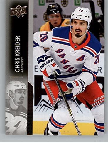 2021-22 Горната палуба #122 Крис Крейдер Ню Йорк Рейнджърс Серия 1 Хокейна база НХЛ Търговска карта