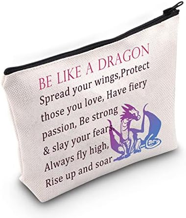 MNIGIU Dragon Косметичка За грим Dragon Любовник Подарък Бъди Като Дракон Чанта с цип Чанта (dragon bag)