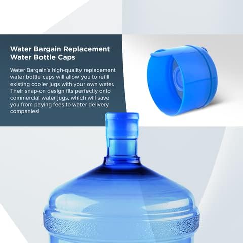 Капак за бутилки с вода в 3 и 5 Литра Премиум-клас, Защитени от разливи, Капачки за Стомна с вода за 5 Литра, Капачка за