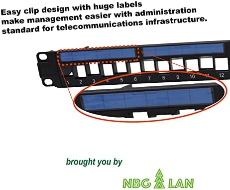 NBG LAN Неекранирани обикновена Празна панел 19 инча 1U с 24 порта (1 комплект)