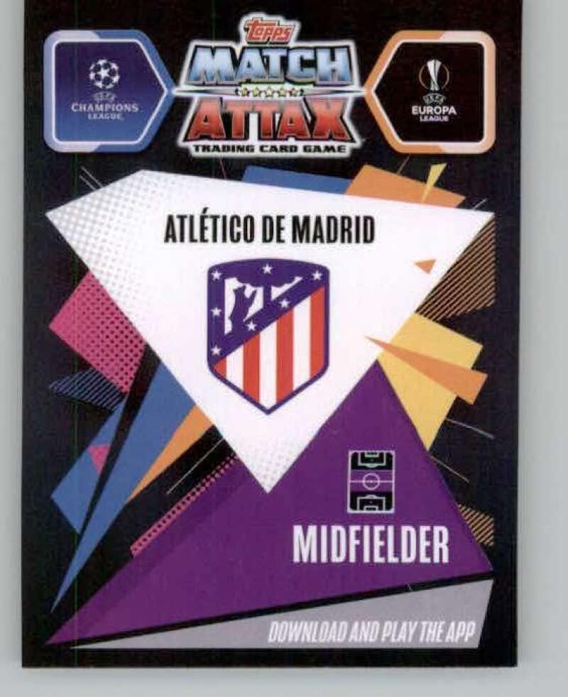 2020-21 Topps Хром мач Attax на УЕФА UCL League Рефрактор 61 Сауль Нигуэс Търговска карти на футболен клуб Атлетико (Мадрид)