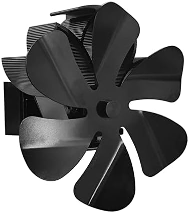XFADR SRLIWHITE Окачен Тенис на Черен Вентилатор за печки с топлинна захранването, Дърво Горелка, Екологични Тих Вентилатор за домашна камина (Цвят: A)