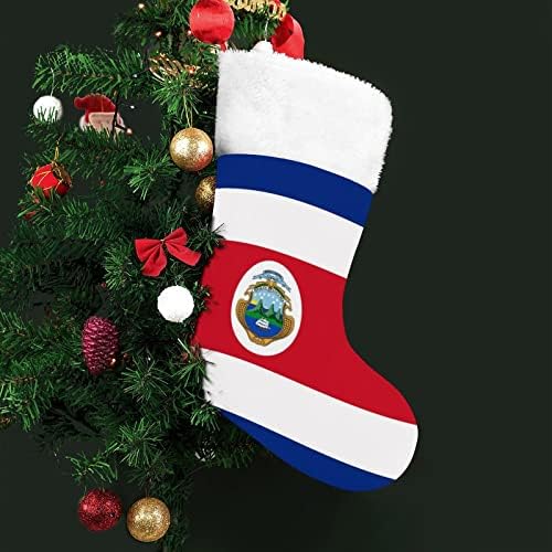 Флаг Коста-Рика Персонализирани Коледен Отглеждане Коледа Камина Висящи Украшения За Вашето Семейно Парти