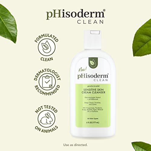 Почистващ крем за чувствителна кожа pHisoderm® Clean – 6 Течни унции