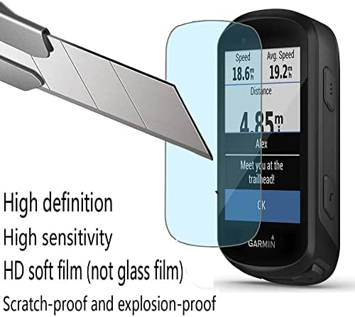 Защитно фолио SHUAXI за Garmin Edge 530 Gps (3 + 1 пакетиране) и силиконов калъф, фолио, изработени от закалено стъкло