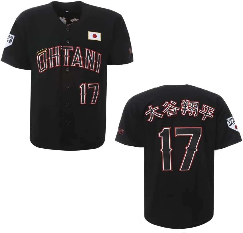 Мъжка бейзболна майк Ohtani #17 Shotime копчета За Хипстеров на 80-те и 90-те години в стил Хип-Хоп С Къс ръкав