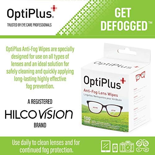 Салфетки OptiPlus 100ct за защита от замъгляване и надраскване Фотохромичните очила Petra | Защита UV400 и синя светлина