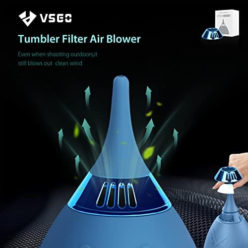 VSGO V-B012E Вентилатор за почистване на камерата с филтър, дизайн на тумблера Вентилатор За почистване на обектива
