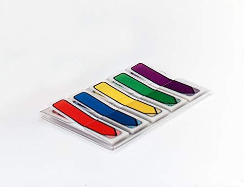 Квадратчета със стрелки, за да расклейки, Различни Основни цветове, 47 инча. Широк, 100 бр./ еднократна опаковка, 1 бр. / опаковка, (684-ARR1), 1 3/4 x 1/2