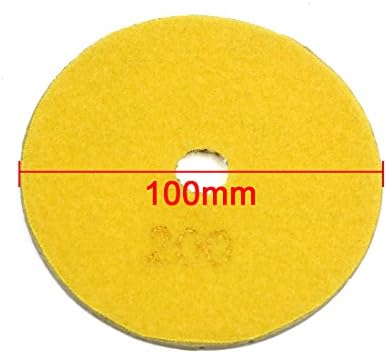 Абразивни кръгове и дискове Aexit Yellow Granit-e с шкурка Мрамор, Бетон, Камък с Диаметър от 4 инча, Диамантени Дискове