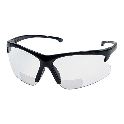 Защитни очила за четене KLEENGUARD V60 30-06 (19876), Прозрачни очила за четене с диоптриями + 1,0, Черна рамки, 6 чифта / калъф